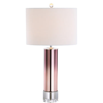 Edward 27" Glass/Crystal LED Table Lamp - JONATHAN Y